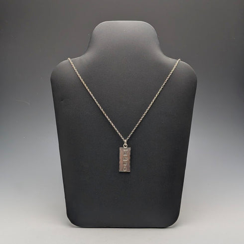 1977年 英国 純銀製 ジュビリーインゴットペンダント&純銀製チェーン 計21g  Excalibur Jewellery①